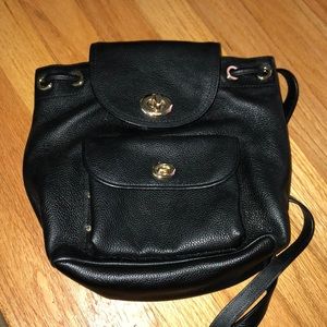 Coach mini backpack in black